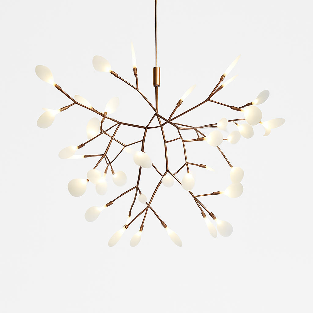 Moderne LED hanglamp boom kleur koper of zwart Thuis