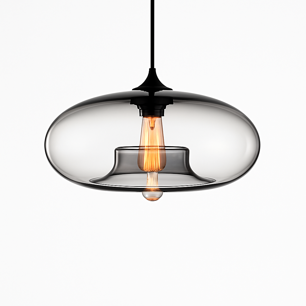 Design hanglamp ovaal in glas Ball