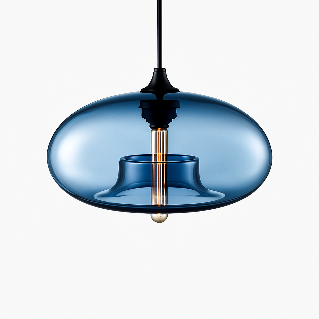 Design hanglamp ovaal in glas Ball