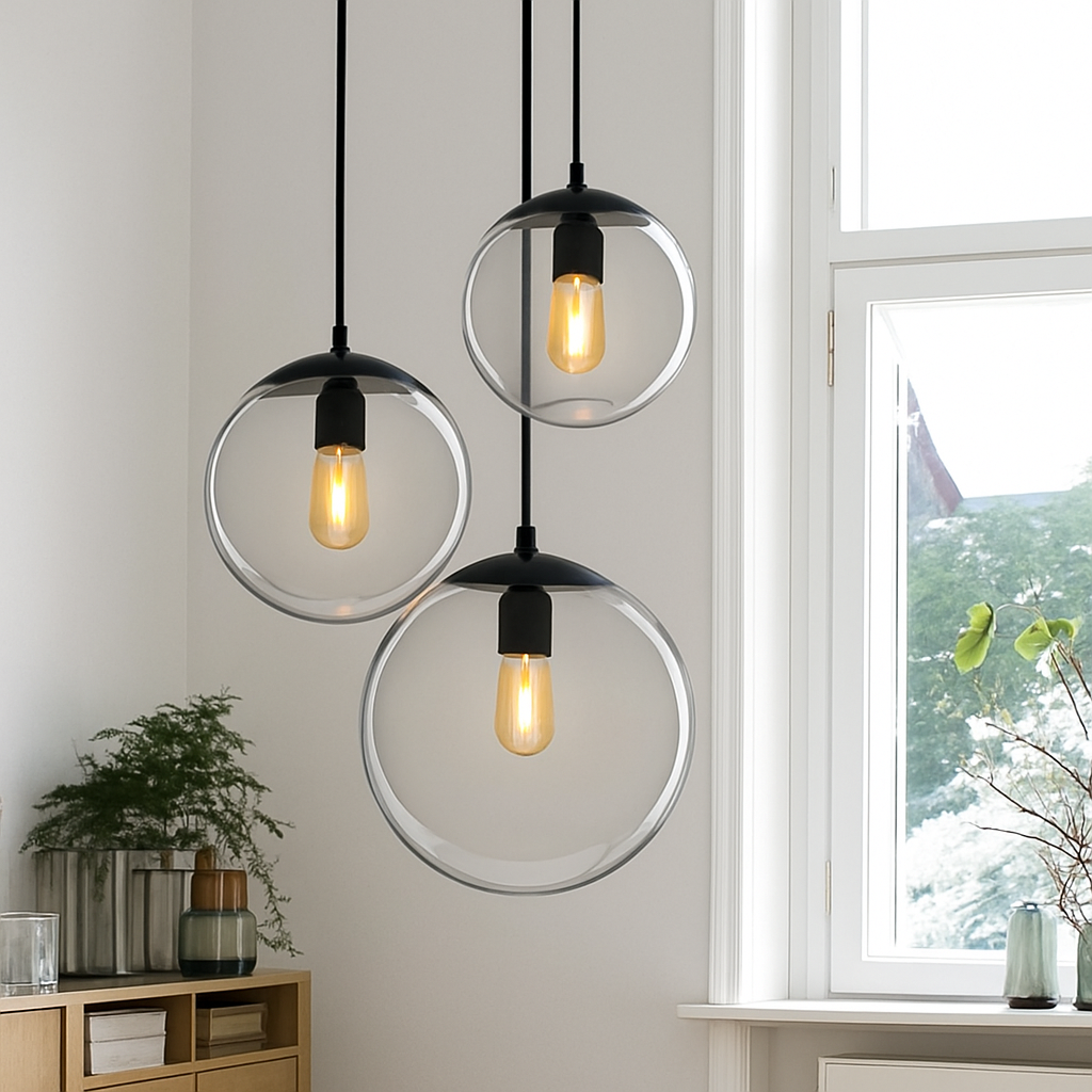 Hanglamp LED bol van glas Living