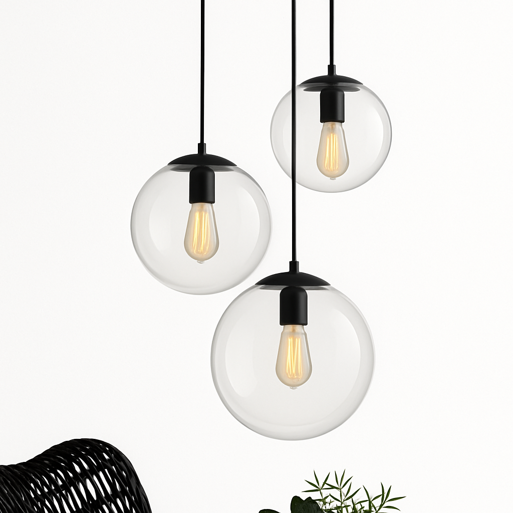 Hanglamp LED bol van glas Living