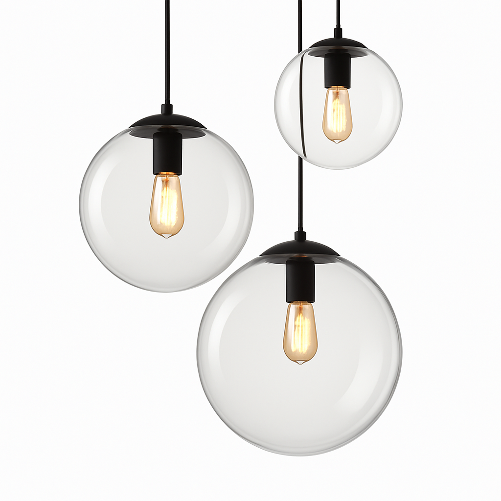 Hanglamp LED bol van glas Living