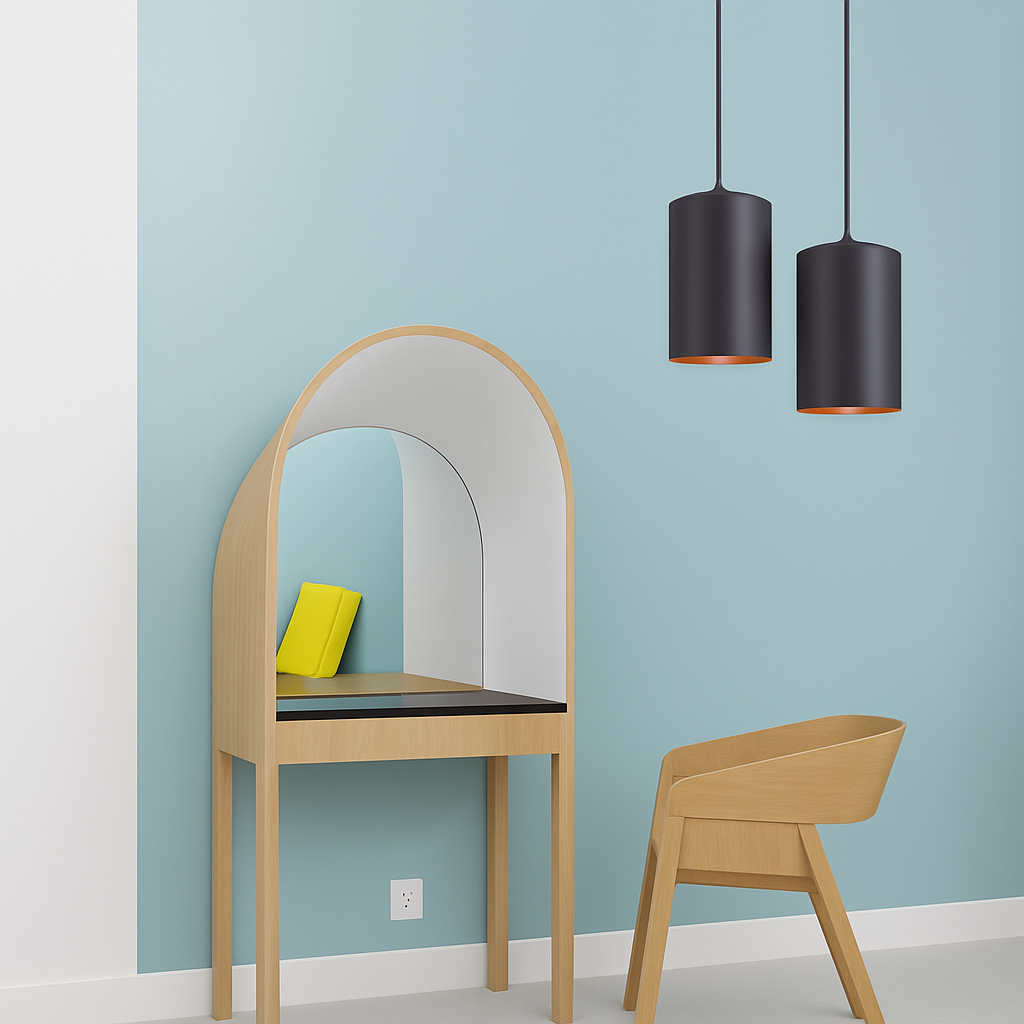 Vintage zwarte cilindervormige LED hanglamp