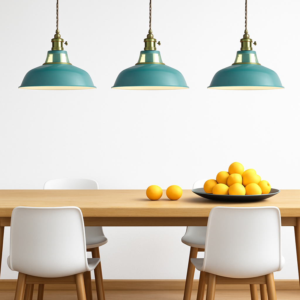 Kleurige metalen LED hanglamp Loft