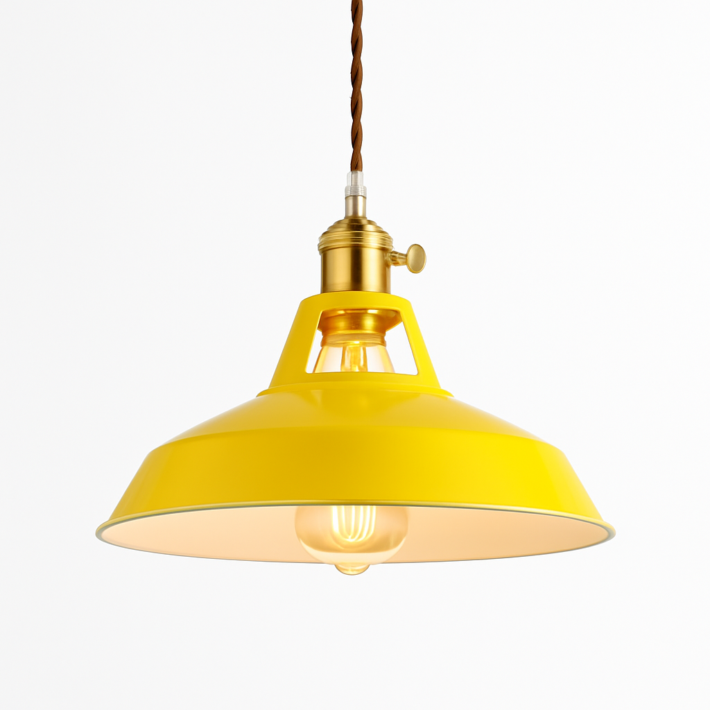 Kleurige metalen LED hanglamp Loft