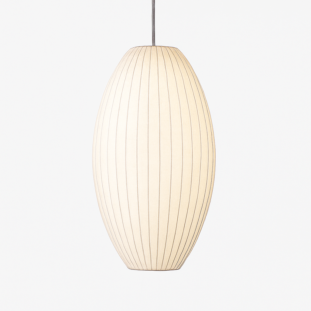 Moderne papieren hanglamp in Japanse stijl Silk