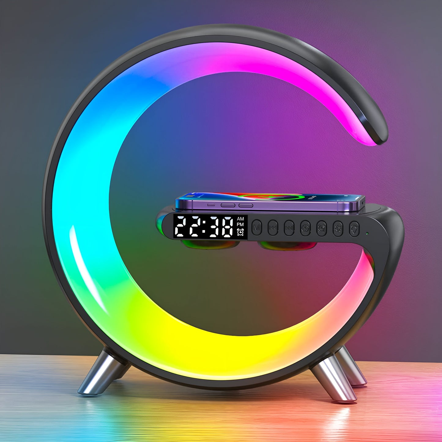 Wecker Bluetooth Lautsprecher | Draadloos Oplaadstation – 3-in-1 All-in-One