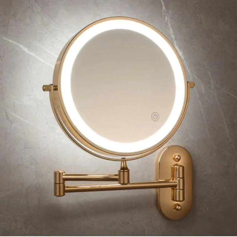 Wandcosmeticaspiegel met LED-verlichting en vergroting
