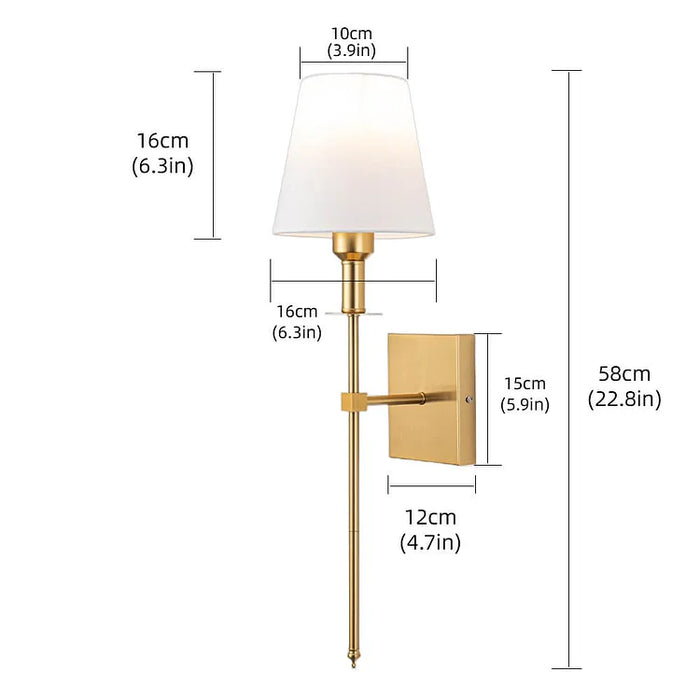 Draadloze wandlamp klassiek met lampenkap – elegante lamp voor woonkamer en slaapkamer (2 stuks)