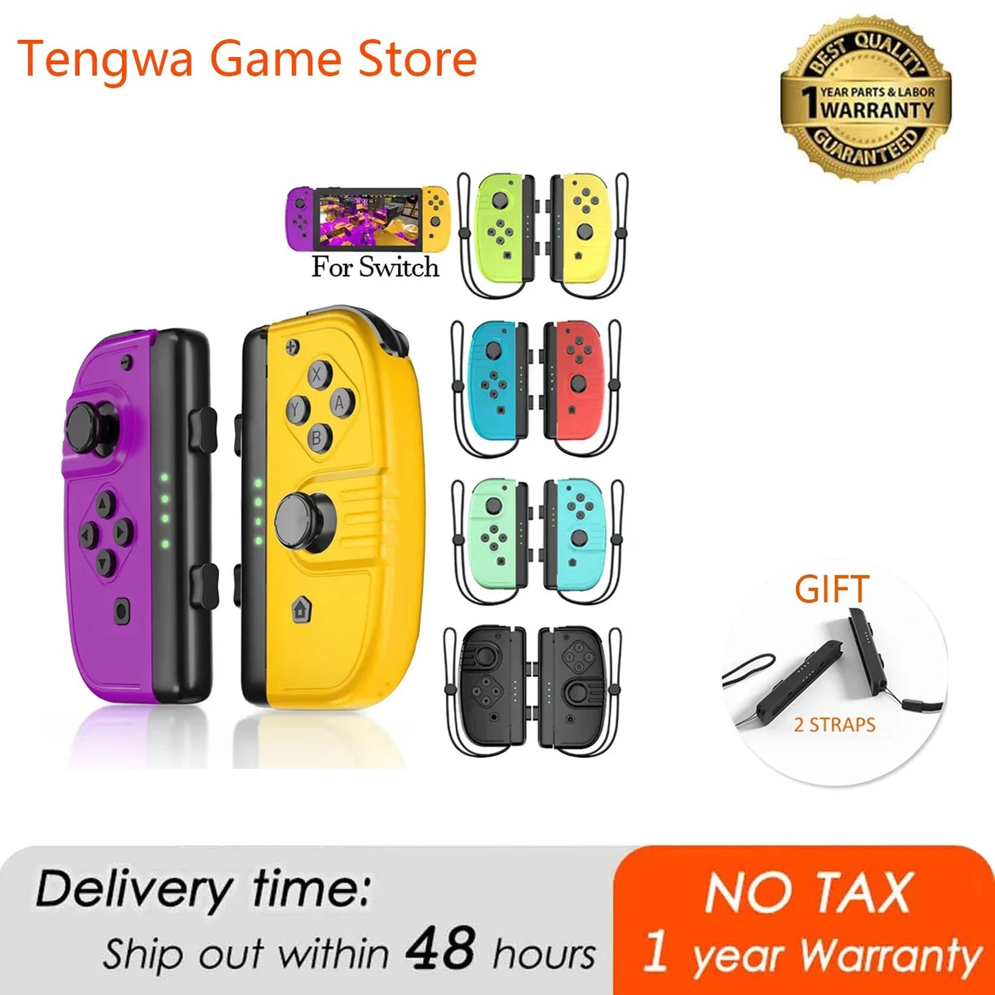 Draadloze OLED Joycon Gamepad voor Nintendo Switch Joyco