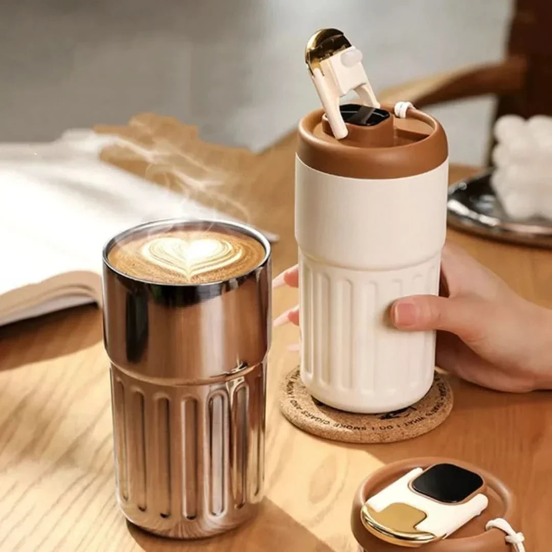 Thermos met nauwkeurige temperatuurweergave