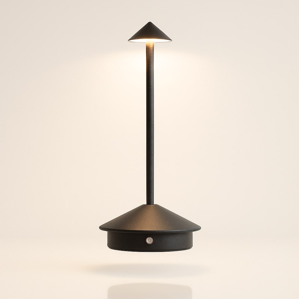 Tafellamp met accu | Draadloze tafellamp | Dimbare lamp met touch | Lunelle
