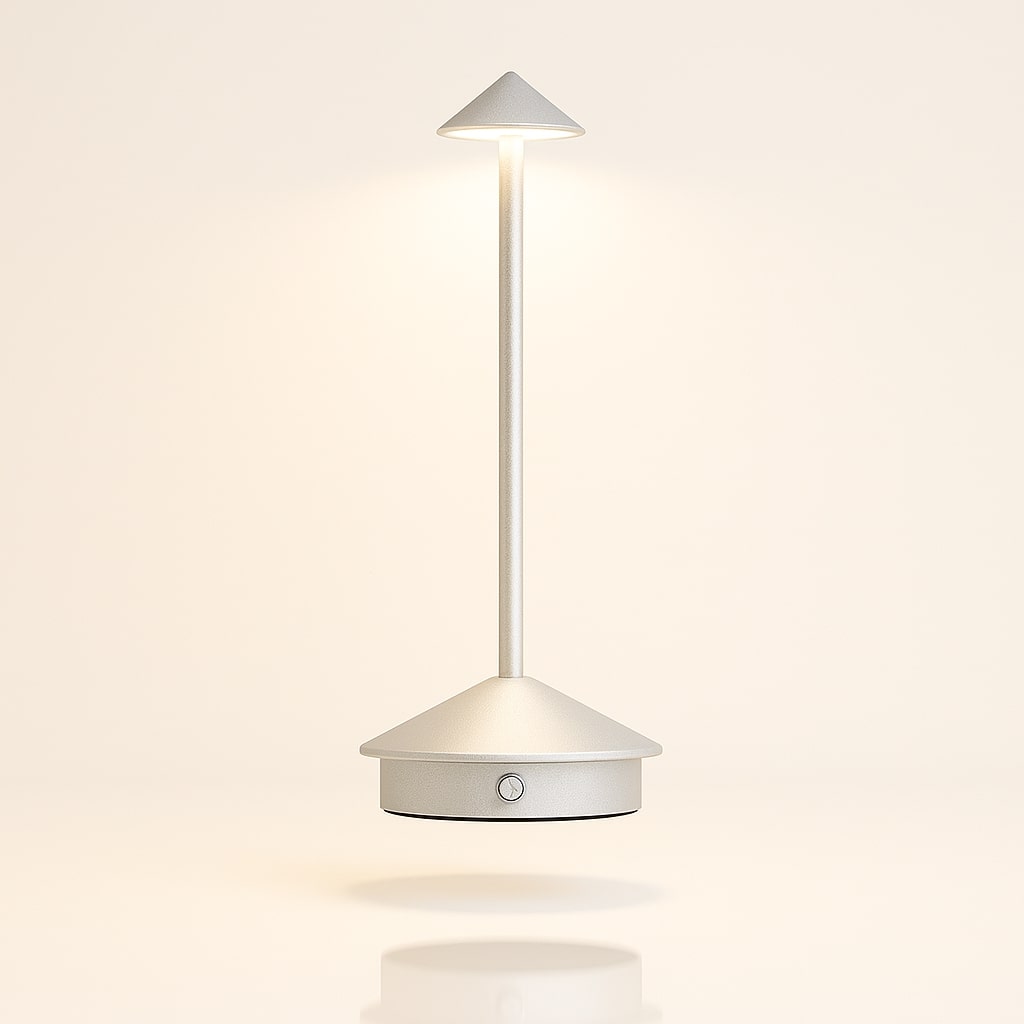 Tafellamp met accu | Draadloze tafellamp | Dimbare lamp met touch | Lunelle