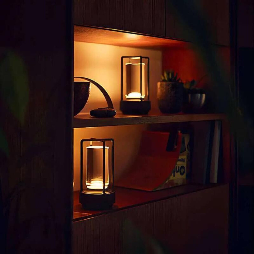 Tafellamp met accu | Moderne LED Tafellamp | Lantaarn Lamp | NordicLicht