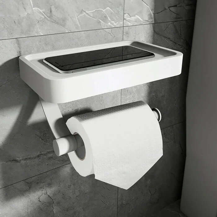Toilettenpapierhouder van roestvrij staal | WC papierhouder met opbergruimte | WC rolhouder | Rollix