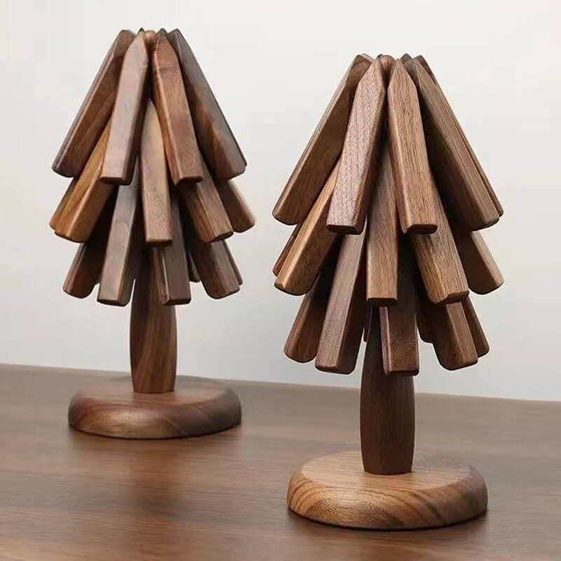 Houten onderzetters | Tafelonderzetters met modern design | HoutKunst (3 stuks)