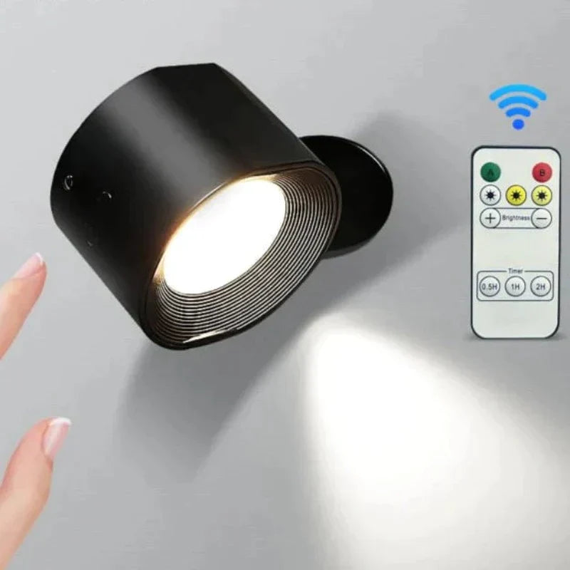 360° Wandlamp - Oplaadbaar via USB | Draadloos & Eenvoudig te Monteren