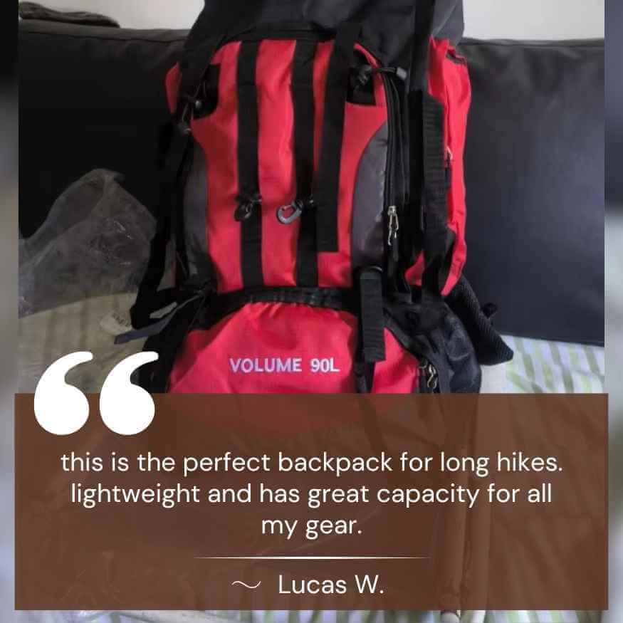 Ultra-Lichte Waterdichte Trekkingrugzak 90L