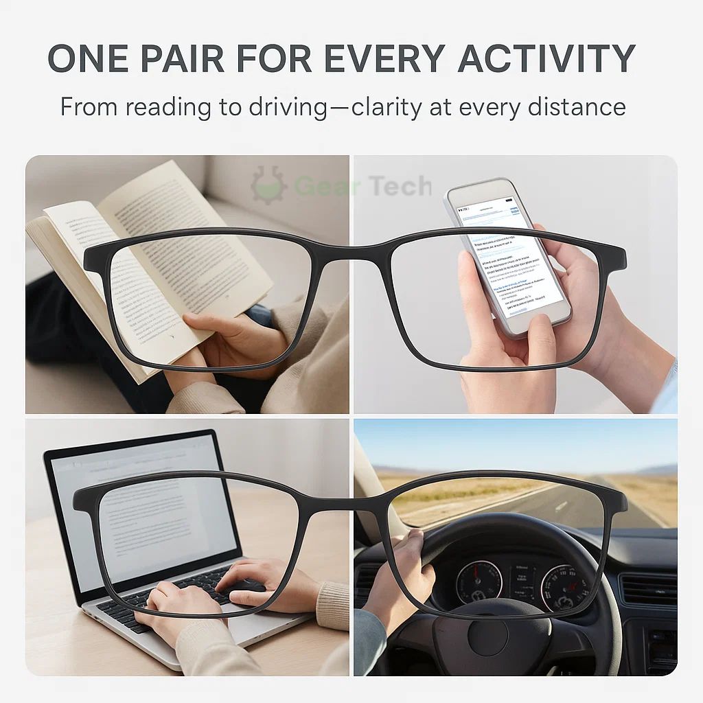 Unisex Duitse Intelligente Progressieve Multifocale Brillen