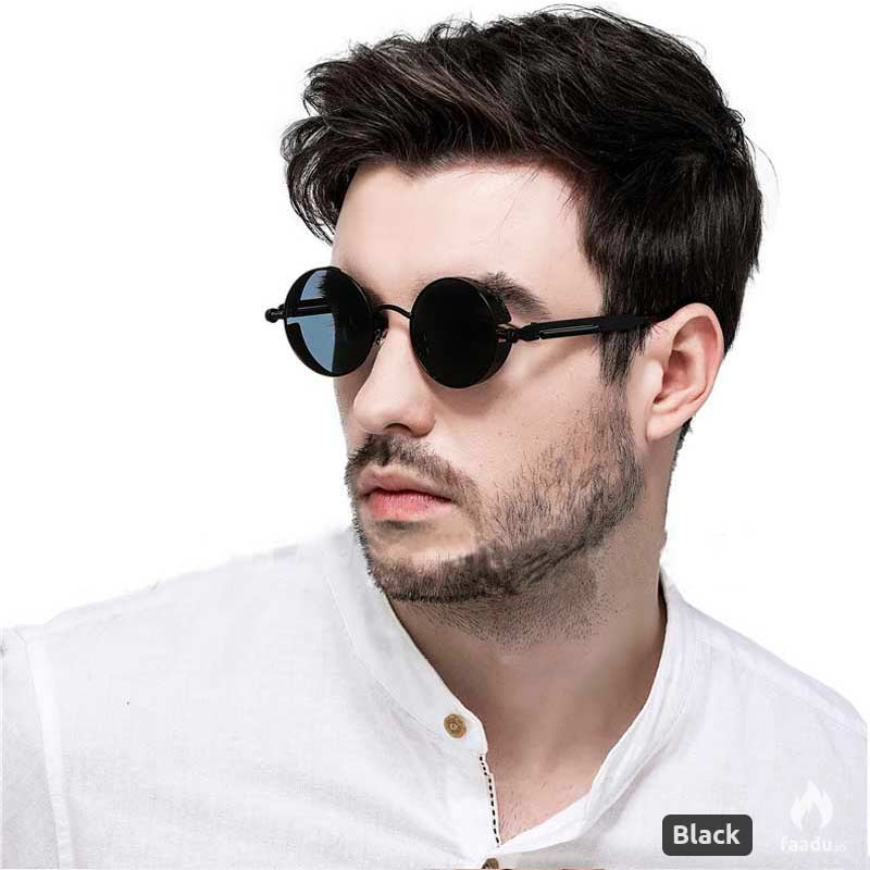 Unisex Retro Ronde Zonnebril met UV400 Bescherming