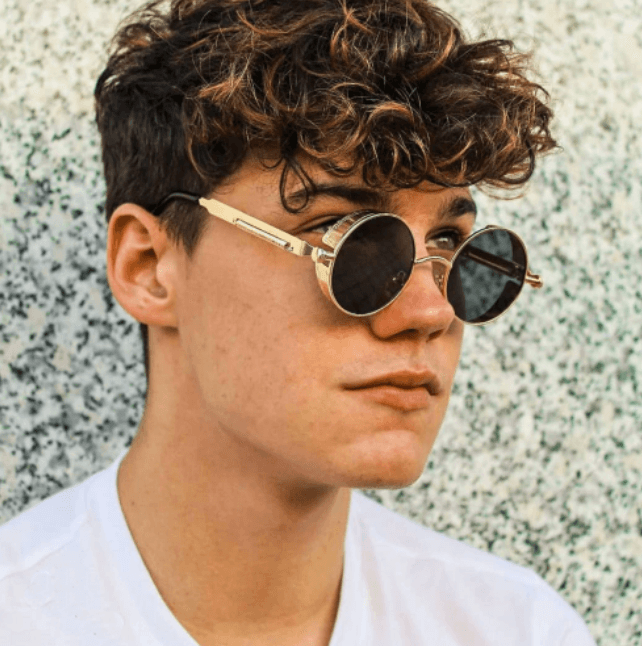 Unisex Retro Ronde Zonnebril met UV400 Bescherming