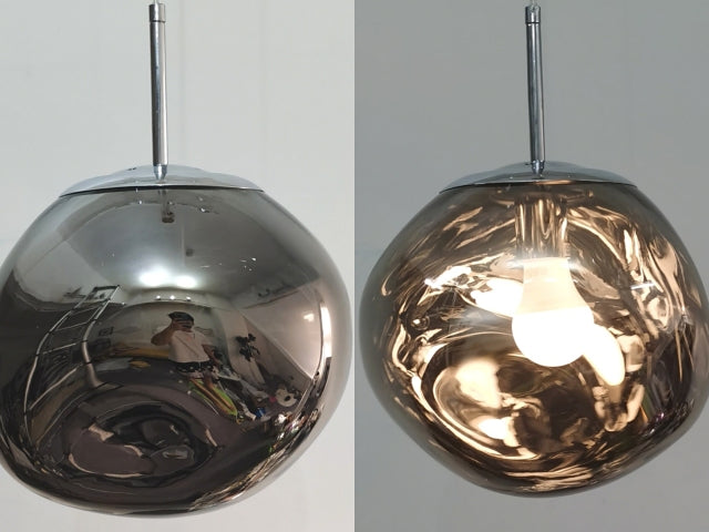 Gloeiende bol kroonluchter | Opvallend lava-ontwerp met warme LED-verlichting voor een gezellige, elegante inrichting.