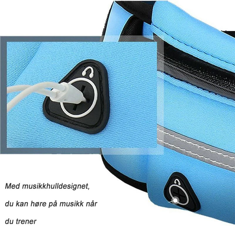 Waterdichte verstelbare hardloopheuptas - Perfect voor training
