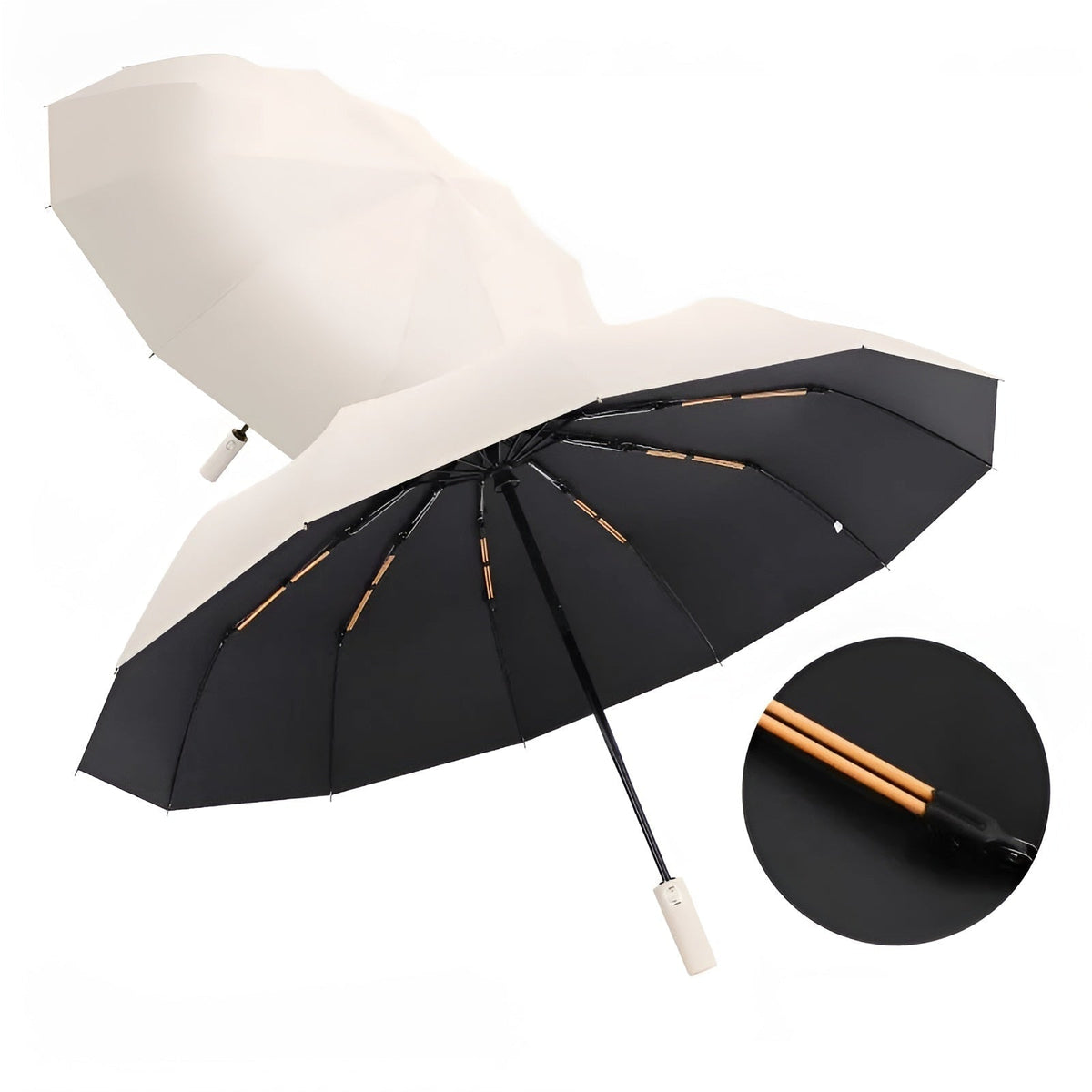Automatische paraplu – UV-bescherming SPF 50+, Compact & Windbestendig