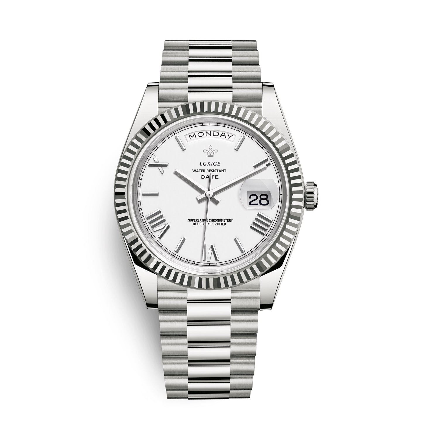 Herenhorloge met Dag- en Datumaanduiding – Tijdloos en Elegant