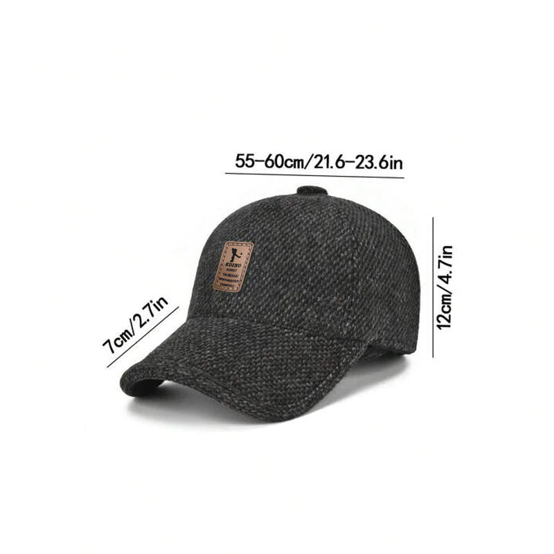 Vinterbaseballcap met Oorkleppen - Warm, Stijlvol en Praktisch