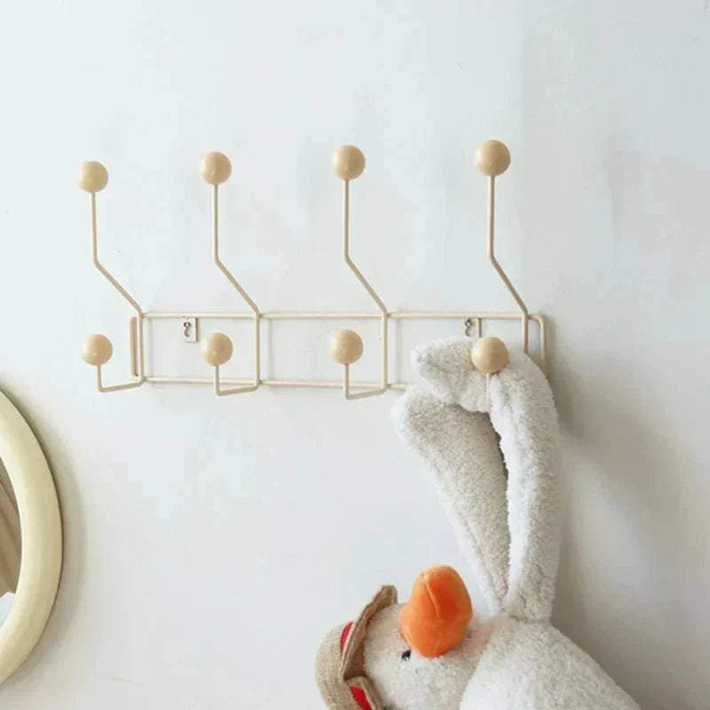 Vintage Kleerhangers Metaal Set - Klassieke Kapstok voor Jassen en Accessoires