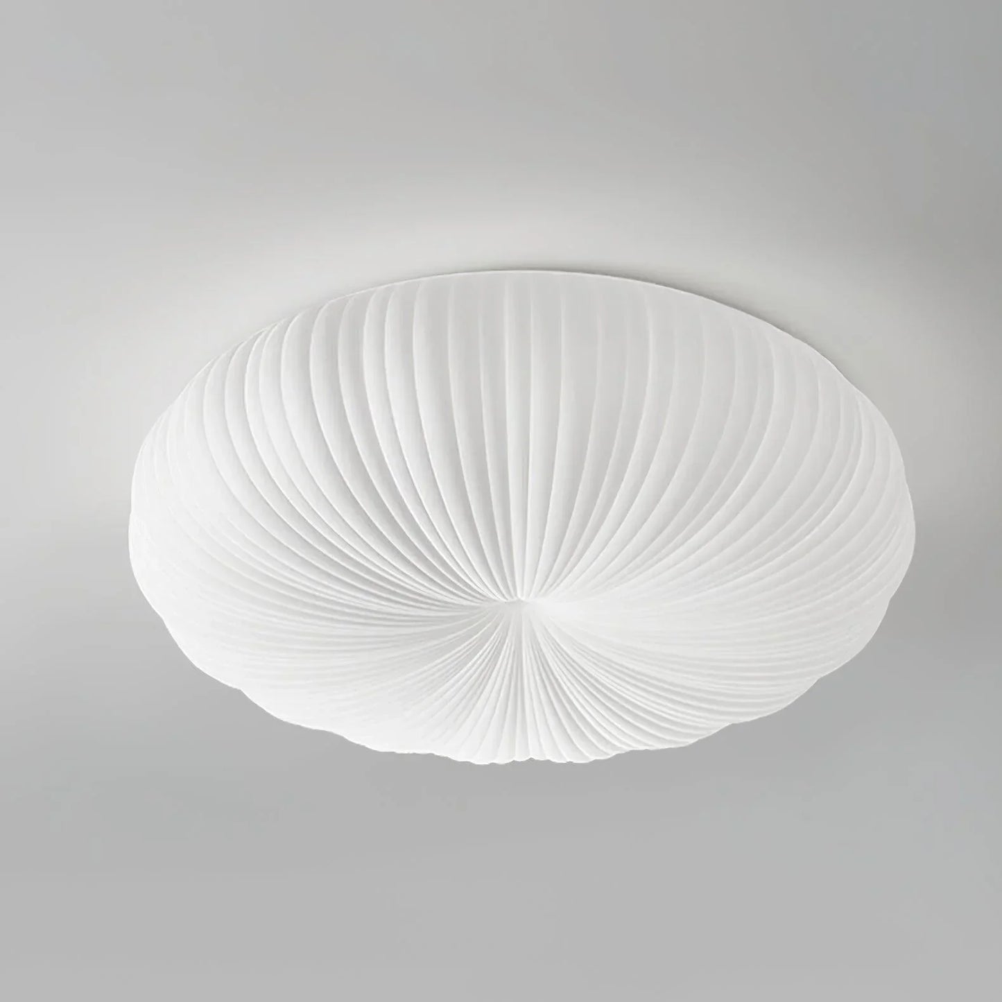Moderne plafondlamp in koepelvorm – Geïnspireerd op een schelp, Japandi-stijl