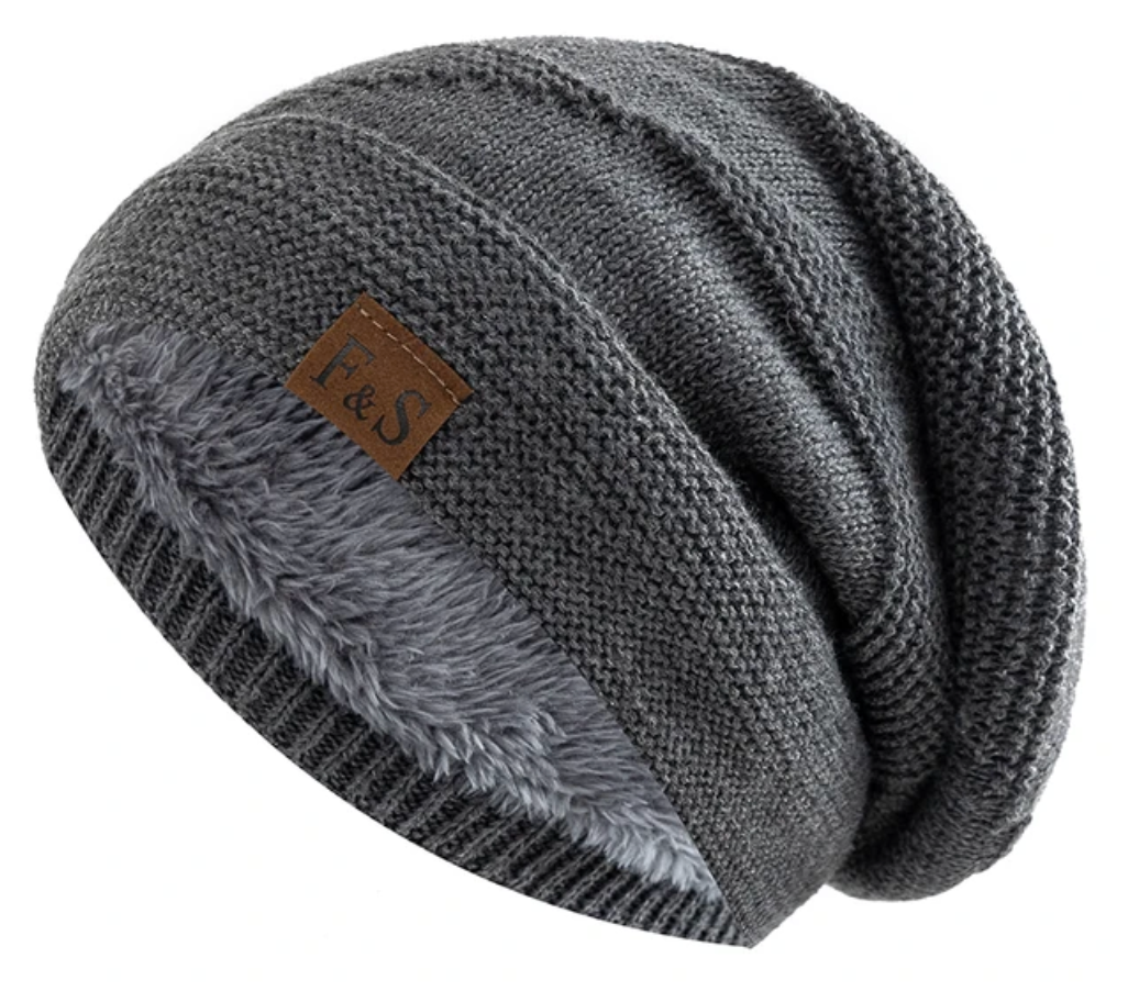 Skanto | Luna Warme Winter Beanie – Zacht Gebreid met Fleece Voering