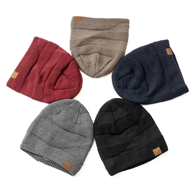Skanto | Luna Warme Winter Beanie – Zacht Gebreid met Fleece Voering