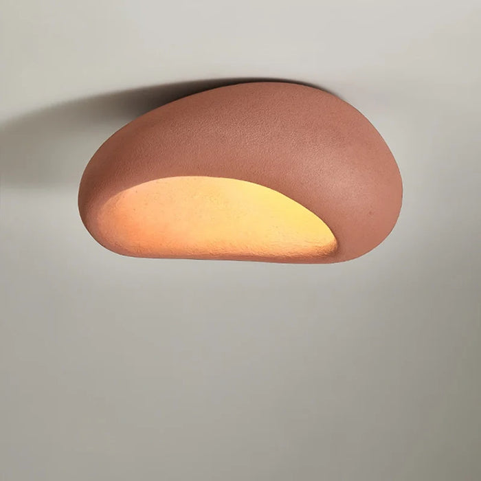 LED plafondlamp in wabi-sabi stijl – decoratieve organische plafonnière