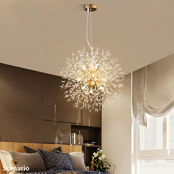 Exclusieve kroonluchter met kristallen – Elegante plafondlamp voor verfijnde interieurs