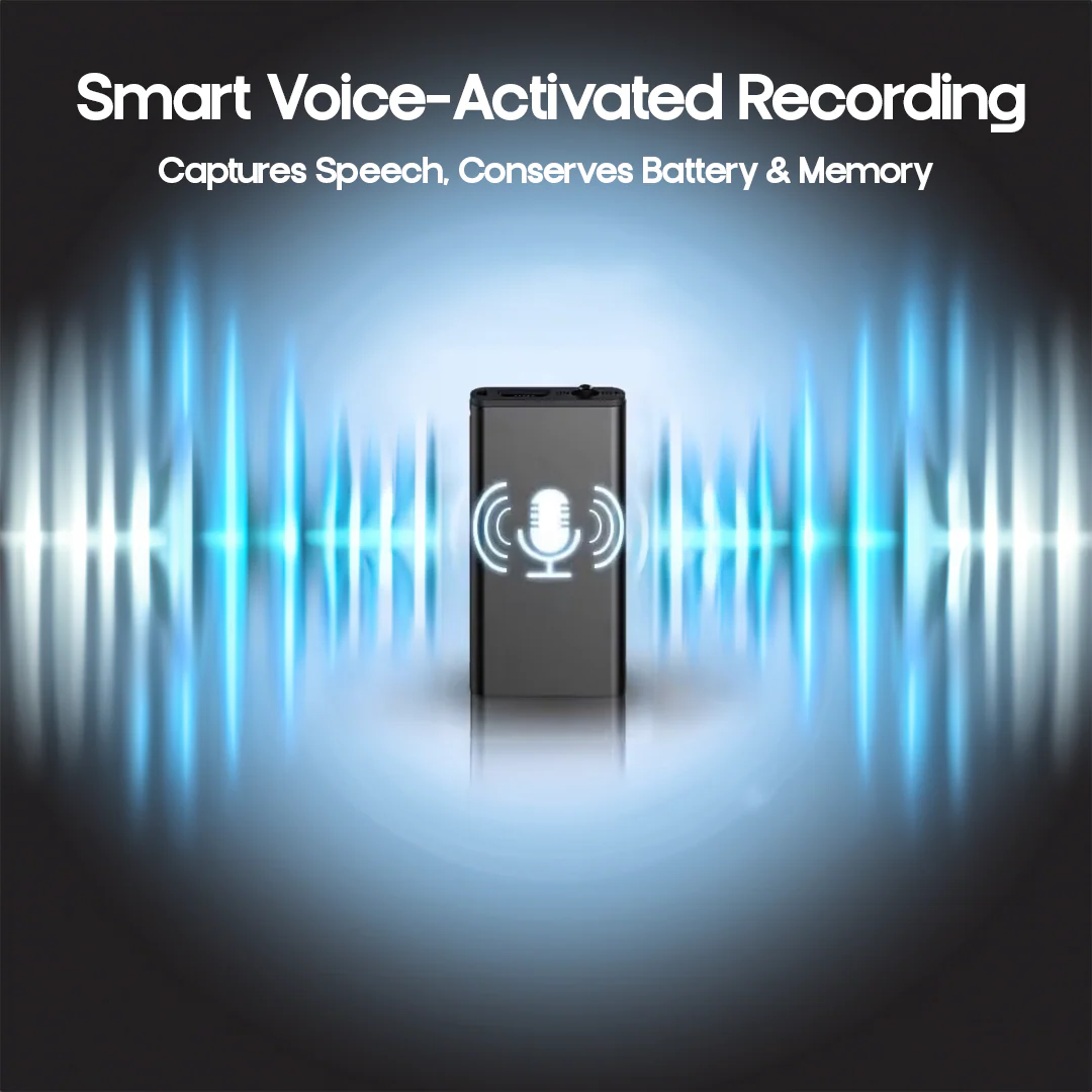 LumenWhisp Ultra Compact Stem Geactiveerde Recorder Mini Draagbaar