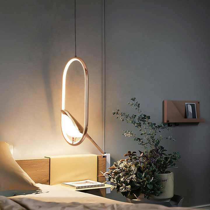 Luxe Hanglamp met Gouden Vogel