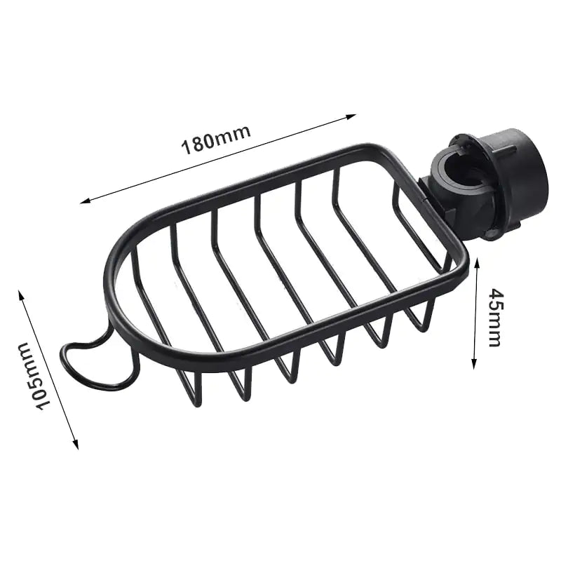 AquaGrip - Elegante douchecabine met veilige bevestiging en ruime opbergruimte