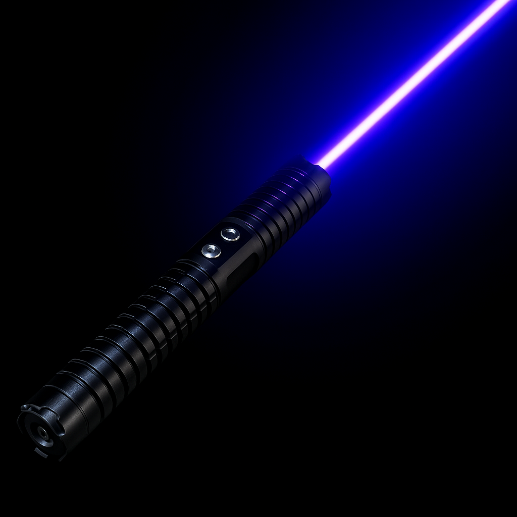 Blauwe Laser Fakkel | 450nm Hoge-Intensiteit Optische Uitgang | Tactisch 5000m+ Bereik | Verstelbare Focus Aluminium Behuizing | Thermische Ontsteking Mogelijke Zaklamp