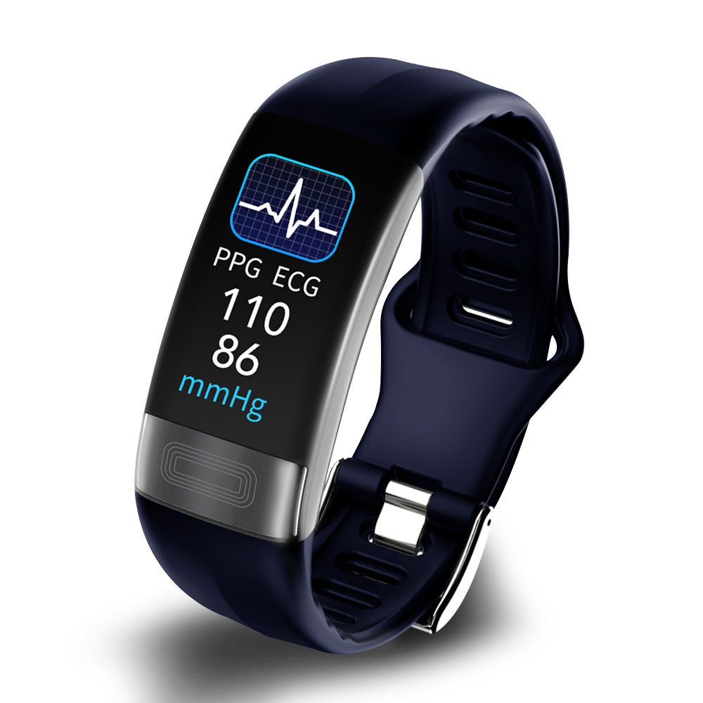 P11 Plus Gezondheids-Tracker | Professionele EKG & Bloeddrukmonitoring | HRV-analyse met Lorenz-Scatterplot | SpO2 & Slaap-Screening | IP67 Waterdicht | Cyclustracking