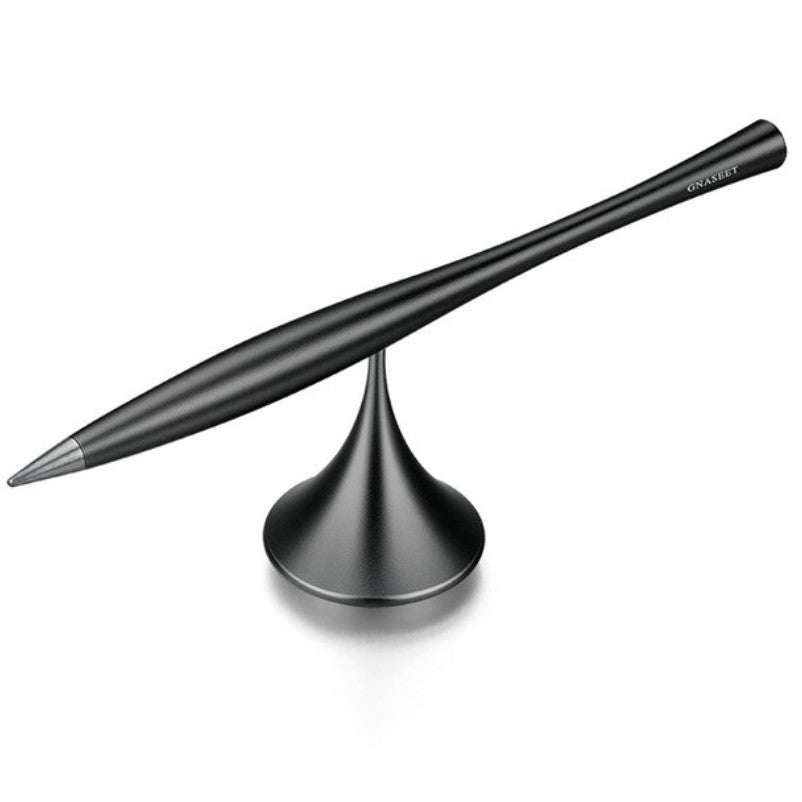 Tintenloze eeuwige metaalpen, met vervangbare metalen punt, draaibare basis & gladde aluminiumlegering behuizing, voor kantoor, werk & studie