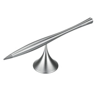 Tintenloze eeuwige metaalpen, met vervangbare metalen punt, draaibare basis & gladde aluminiumlegering behuizing, voor kantoor, werk & studie