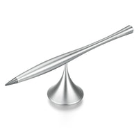 Tintenloze eeuwige metaalpen, met vervangbare metalen punt, draaibare basis & gladde aluminiumlegering behuizing, voor kantoor, werk & studie