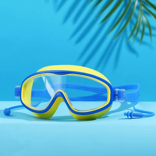 HD-Zwembril voor kinderen met een groot frame, waterdicht en anti-condens