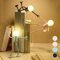 Buigbare nachtlamp met speelse design voor gezellige avonden