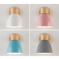 Moderne Minimalistische Houten Kegel LED Wandlamp | 1-Licht
