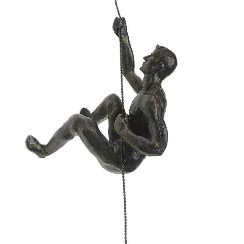 Decoratieve Klimfiguren Wand Sculptuur Set voor Moderne Wanddecoratie