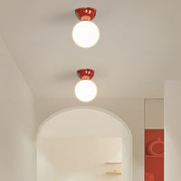 Valentina Moderne Plafondlamp Met Flush Montage Metaal Glas Slaapkamer