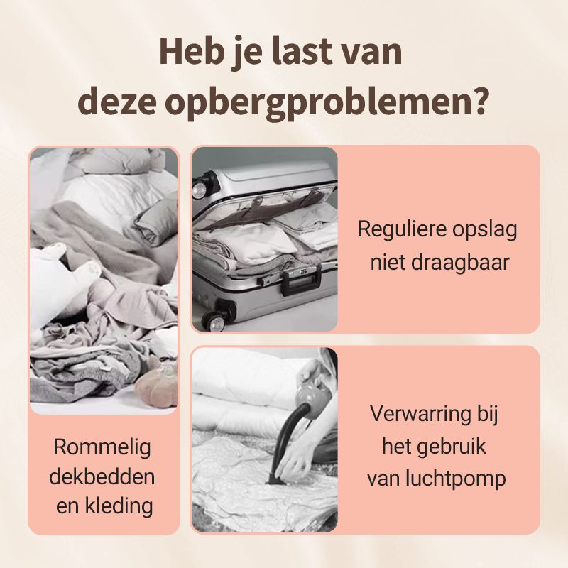 NeatNest - Gecomprimeerde opbergzakken